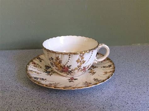 Sarreguemines Tasses Caf Et Sous Tasse Anciennes Porcelaine Minton