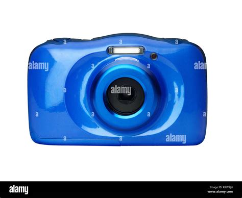 Compact Digital Camera Front View Isolated Stock Photo Alamy