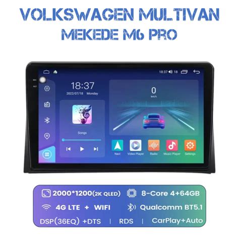 Автомагнитола Mekede M6 Pro Plus 2k для Vokswagen Multivan 2003 20152