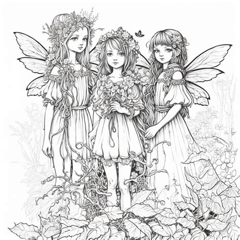 Digital Adult Coloring Book Forest Fairy Coloring By Coco Wyo Is A