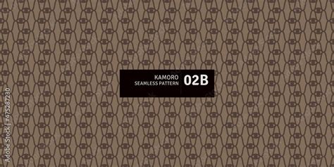 Kamoro Seamless Pattern 02B • A customizable & resizable modular vector ...