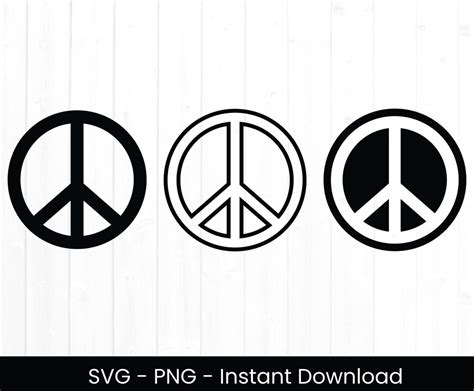 Peace Sign Svg Bundle Cricut Cut File Commercial Use Peace Etsy