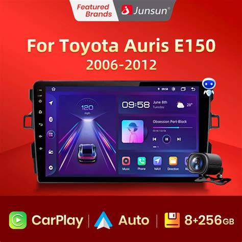 Junsun V Pro Ai Voice Din Android Auto Radio For Toyota Auris E