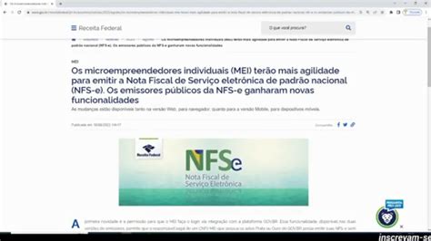 MEI EMISSOR NACIONAL NFS E NOVIDADES 12 YouTube