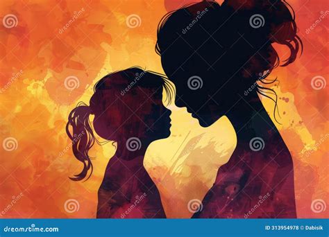 Tender Moment Of Maternal Love With Mother And Small Daughter Stock