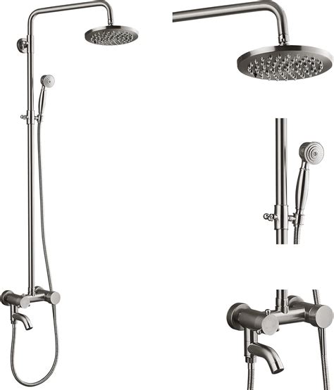 Aolemi Brushed Nickel Shower Faucet 8 Inch Shower Philippines Ubuy