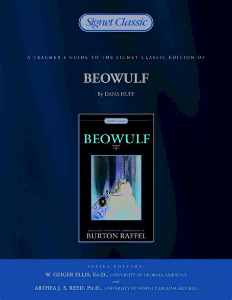 Pdf A Teacherâ€™s Guide To The Signet Classic Edition Of Beowulf