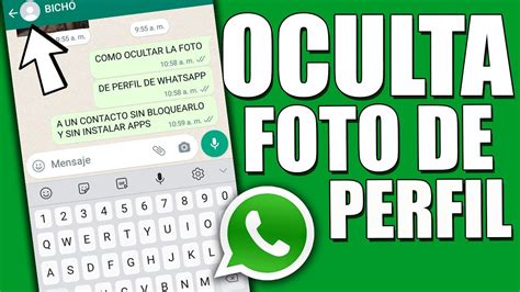 Como OCULTAR La FOTO De PERFIL A Un CONTACTO En WhatsApp SIN