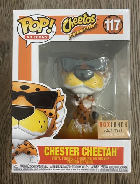 FUNKO POP AD Icons Cheetos Flamin Hot Chester Cheetah 117 GITD