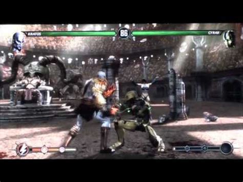 Mortal Kombat Kratos Vs Cyrax Babality Youtube