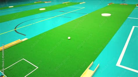 Indoor Bowls Carpets Also Known As Lawn Bowls Or Lawn Bowling Stock