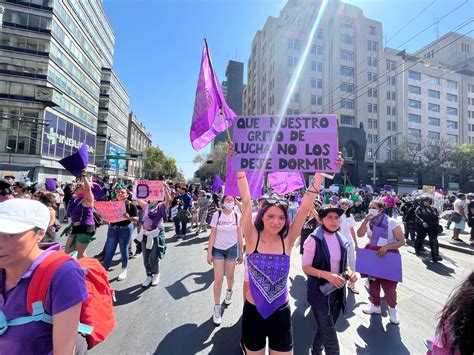 8M Así avanza la marcha por el Día Internacional de la Mujer en CDMX