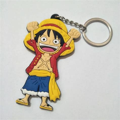 Jual Gantungan Kunci Karet Anime One Piece Luffy Shopee Indonesia