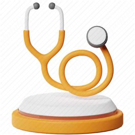 Stethoscope, doctor, check, checkup, equipment, tools, medical 3D illustration - Download on ...