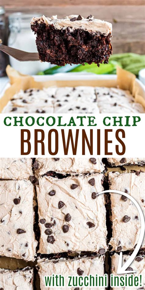 Chocolate Chip Zucchini Brownies Recipe Shugary Sweets