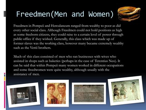 Ppt Pompeii And Herculaneum Social Structure Men And Women