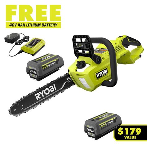 Reviews For Ryobi 40v Hp Brushless 14 In Battery Chainsaw Pole Saw With 4 0 Ah Battery And