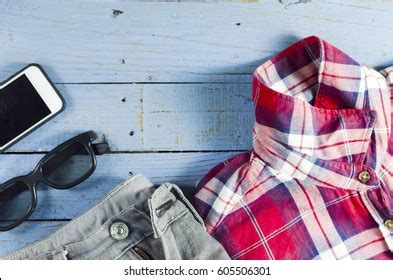 Top View Collage Modern Mens Clothing Stock Photo Shutterstock