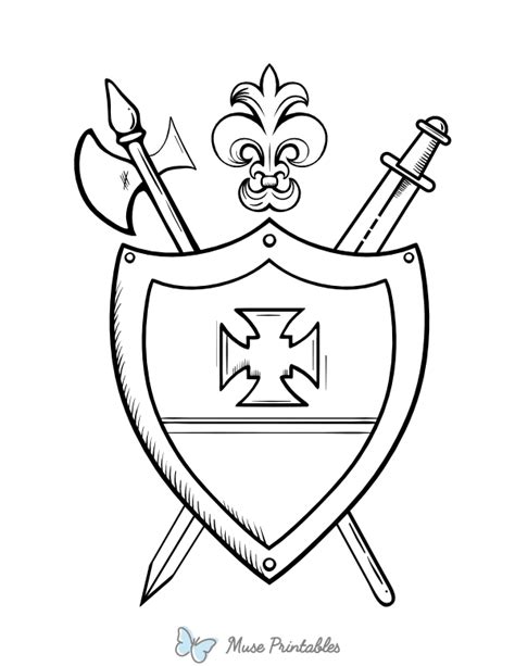 Printable Coat Of Arms Coloring Page