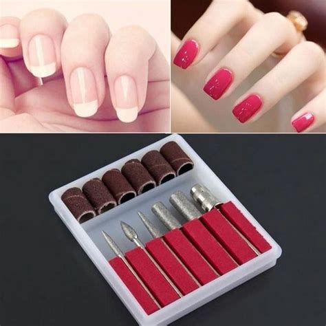 Kit 6 Brocas 6 Lixas Para Lixa Elétrica De Unhas Gel B7makeup