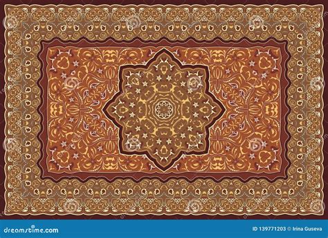 Persian Colored Carpet Stock Vector Illustration Of Oriental 139771203