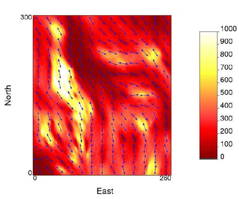 Anisotropy Directions Of The 2 D Dataset Local Variogram Models