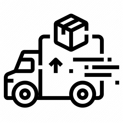 Logistic Truck Delivery Transportation Shipping Icon Download On