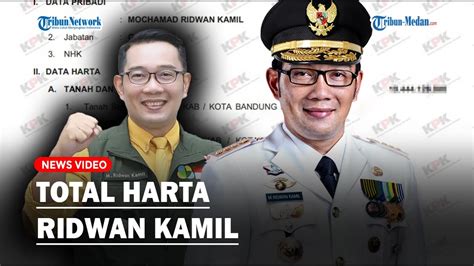 Total Harta Ridwan Kamil Ternyata Punya Utang Rp Miliar Digadang