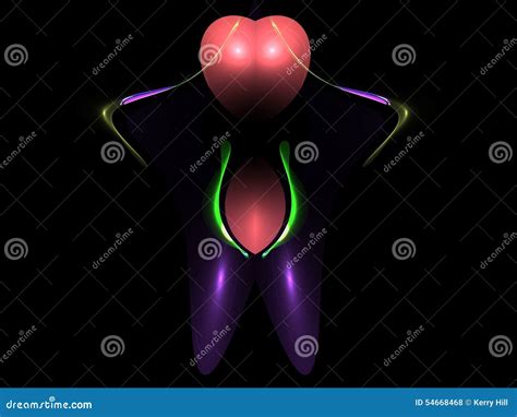 Three Dimensional Symbolic Female Body Stock Illustration ...