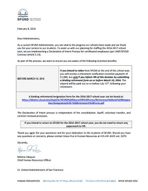 Fillable Online Sfusd Dear Administrators Sfusd Fax Email Print