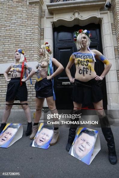 Leader Of Ukrainian Feminist Protest Group Femen Inna Shevchenko And