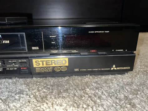 MITSUBISHI HS 410UR VINTAGE Hifi Stereo VHS VCR 1985 Hi Fi With