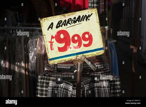 Sign For A Clothing Bargain Priced £999 Market Stall Clothes Rack