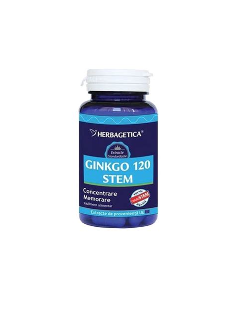 Herbagetica Supliment Alimentar Herbagetica Ginkgo Stem