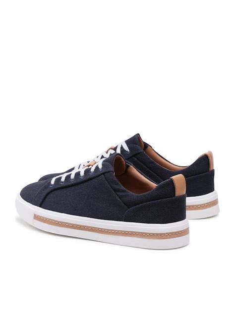 Clarks Un Maui Lace Γυναικεία Ανατομικά Sneakers Navy Μπλε 26158605