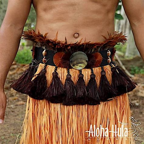 Ready Made Costume Rust Malo Style Tane Pro Skirt Details Aloha Hula