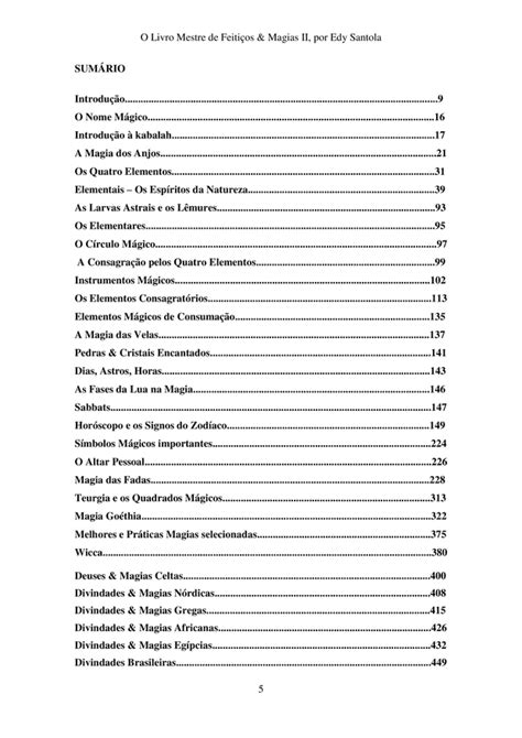 O Livro Mestre de Feitiços Magias II por Edy Santola Clube de Autores