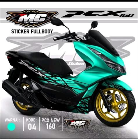 Stiker Decal Variasi Honda Pcx New Abs Full Body Striping Decal