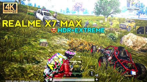 REALME X7 MAX HDR EXTREME 4K 60FPS PUBG TEST REALME X7 MAX BGMI