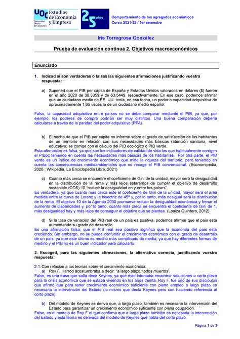 PEC2 derecho introducción Comportamiento de los agregados económicos