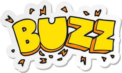 Sticker Of A Cartoon Buzz Symbol 11503583 Vector Art At Vecteezy