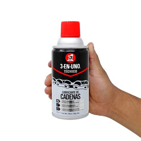 Lubricante De Cadena 236 Ml 3 En 1 Tecnico