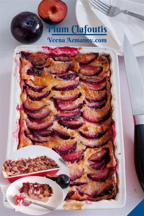 Plum Clafoutis How To Make Clafoutis Veena Azmanov Kitchen