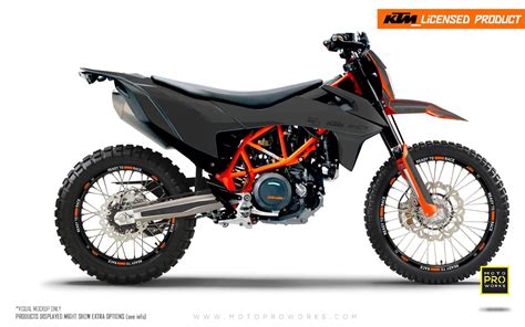 KTM 690 Enduro GRAPHICS - "Fade" (Grey) – MotoProWorks