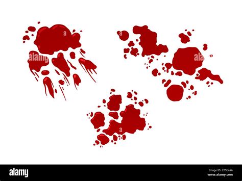 Blood Splashes Vector Set Stock Vector Image And Art Alamy