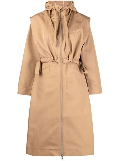 Buy Ganni Heavy Twill Oversized Coat Camel At 25 Off Editorialist