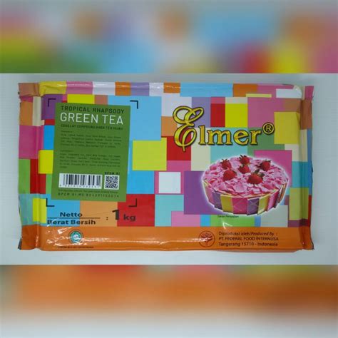 Jual Elmer Tropical Rhapsody Green Tea 1kg Cokelat Compound Rasa Teh