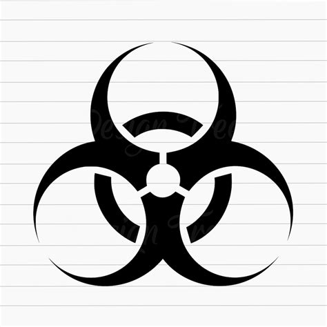 Biohazard SVG, Biohazard Warning Symbol Cut File, Radioactive SVG ...