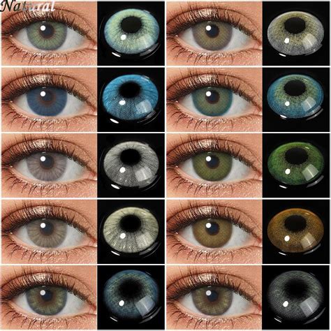 Buy Natural Colored Contact Lenses Green Blue Color Eye Lens For Eyes Cosmetics Colored Pupil