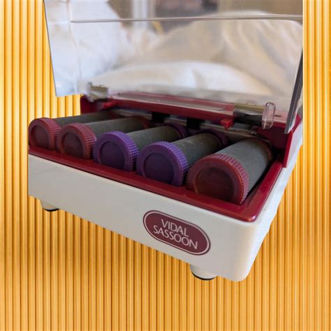 Vidal Sassoon Model Vs Flocked Hot Hair Hairsetter Rollers Travel Portable Etsy